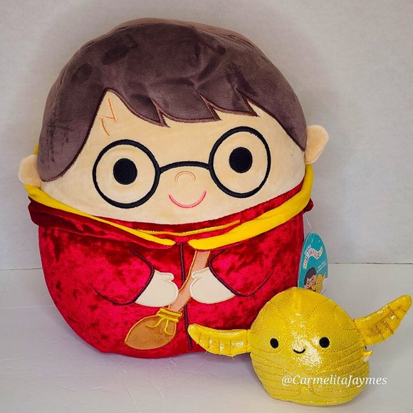 HARRY POTTER AND SNITCH ⚡️⚜️ Quidditch Character Set Squishmallow Kellytoy NWT - Picture 1 of 10